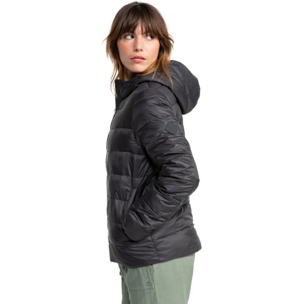 2026 Roxy Womens Wind Bliss Hooded Lightweight Packable Padded Jacket ERJJK03691 - Phantom